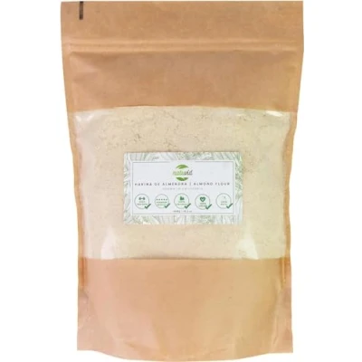Abbildung von Natuvid Mandelmehl GOURMET 100% naturbelassen Keto Diät freundlich 1kg Vegan Gemahlene mandeln Spanische Fertigung