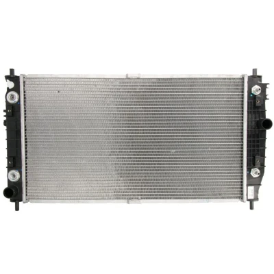 Abbildung von NRF 53954 Kühler, Motorkühlung Aluminium 673 372 26 mit Anbauteilen Kühlrippen gelötet CHRYSLER: 300M Limousine