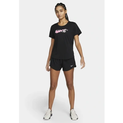 Abbildung von Nike Performance ONE kurze Sporthose, Damen, Größe: XS, Black/reflective silv