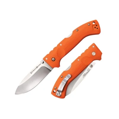 Abbildung von Cold Steel, Ultimate Hunter Lockback Org, Klappmesser, Satin Finish, Taschenmesser, Griff: G10, S35VN Klingenstahl, scharfes Messer für Outdoor, Camping, Schnitzen