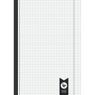 Abbildung von Rechenheft Lineatur 28: Matheheft Kariertes Notizbuch 5mm Kästchen DIN A4 110 Seiten 55 Blatt Rand beidseitig