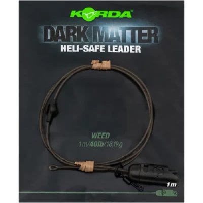 Abbildung von Korda Dark Matter Karpfenmontage Heli Safe Weed 40lb 1m Karpfen Vorfächer