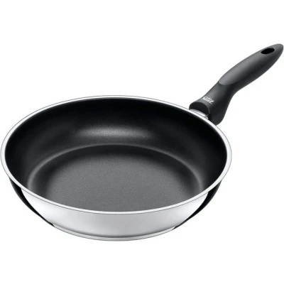Abbildung von Silit Bratpfanne Domus, Edelstahl rostfrei 18/10 (1 tlg., 1x beschichtet 28 cm (Höhe 5,5 cm), optimal für Herdplatten mit Ø 22