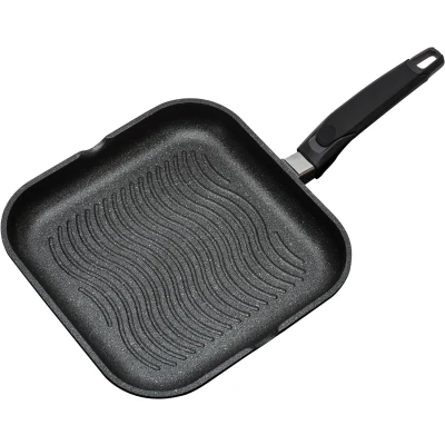 Abbildung von GSW Grillpfanne &quot;Titanium Granit&quot;, Aluminiumguss, (1 tlg.), 28x28 cm, Induktion