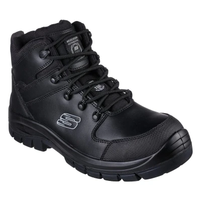 Abbildung von Skechers Sicherheitsstiefel &quot;Trophus Kilram SL3&quot;, Arbeitsschuh, Berufsschuh, Schnürboots mit ESD und Zehenschutzkappe