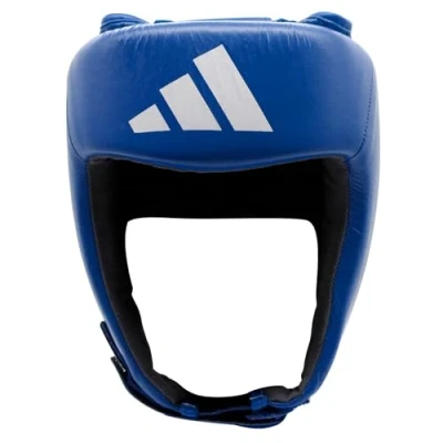 Abbildung von adidas Unisex Erwachsene IBA Boxing Head Guard Kopfschutz, Blau, XL