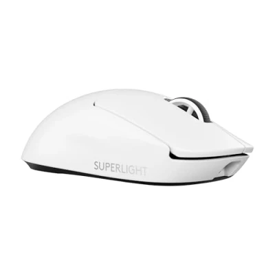 Abbildung von Logitech G PRO X Superlight 2 Lightspeed Kabellose Gaming Maus, Lightweight, LIGHTFORCE Hybrid Schalter, Hero Sensor, 32.00DPI, 5 programmierbare Tasten, USB C Ladung, PC &amp; Mac Weiß