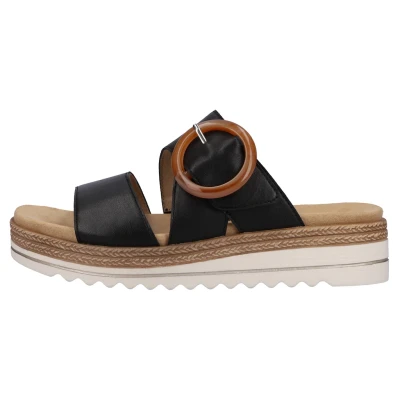 Abbildung von Remonte Pantolette flach, Damen, Größe: 36, Schwarz Schuhe