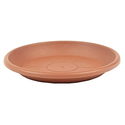 Abbildung von greemotion Blumentopfuntersetzer Terrakotta Untersetzer Blumen mit 39 cm Durchmesser Höhe 5 Pflanzkübel aus Kunststoff Pflanzenuntersetzer rund Pflanzen Untertopf