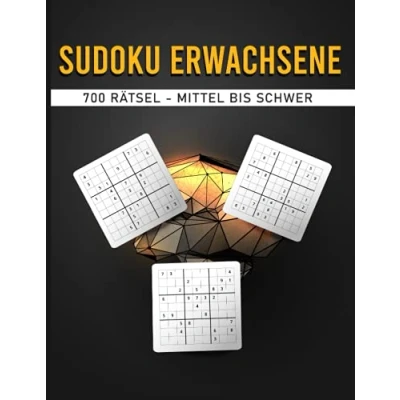 Abbildung von Sudoku Erwachsene: 700 Rätsel Mittel bis Schwer (Gehirnjogging, Band 1)