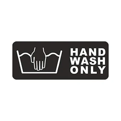 Abbildung von easydruck24de younikat 1 Fun Aufkleber Handwash Only I 10 x 4 cm Tuning wetterfest kfz_019