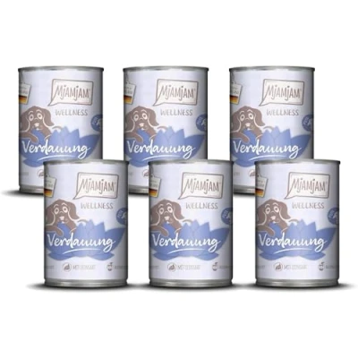 Abbildung von MjAMjAM Premium Nassfutter für Hunde Wellness Verdauung Pute, 6er Pack (6x400g), getreidefrei