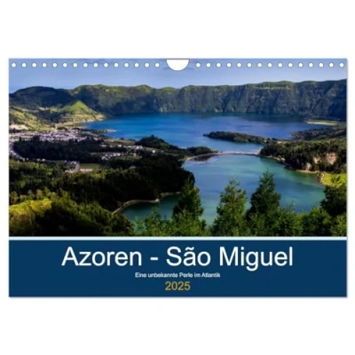 Abbildung von Azoren São Miguel (Wandkalender 2025 DIN A4 quer), CALVENDO Monatskalender