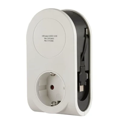 Abbildung von REV Ladegerät USB Adapter FLEX zu Lightning, Micro, A, C, 230V Steckdose, 3 in 1