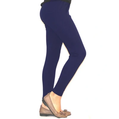 Abbildung von YESET Kinder Mädchen Leggings lang Blickdicht aus Baumwolle Hose Jungen Dunkelblau 92