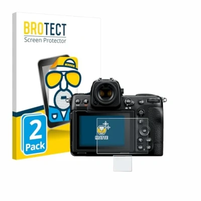 Abbildung von BROTECT Entspiegelungs Schutzfolie für Nikon Z 8 (Display + Schulterdisplay) (2 Stück) Matte Displayschutz Folie, Anti Reflex, Fingerprint
