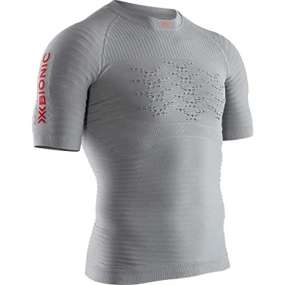Abbildung von X Bionic Effektor 4 0 Running Tshirt print, Herren, Größe: XL, Dolomite grey sunset orange