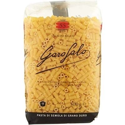 Abbildung von 10x Garofalo Pasta di Gragnano IGP Ditalini Rigati N 55 Hartweizengrieß 100% Neapolitanische Kurze Packung mit 500g