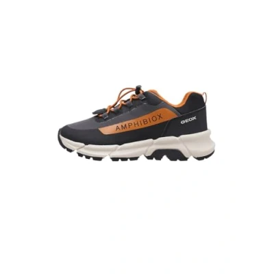 Abbildung von Geox J Flexyper Sneaker low für Kinder, Größe: 32, dark grey orange Schuhe