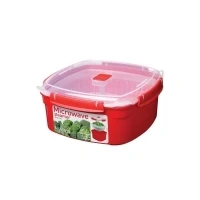 Abbildung von Sistema Microwave Dampfgarer groß mit herausnehmbarem Korb 3,2 l rot