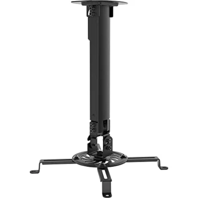 Abbildung von InLine Basic Beamer Deckenhalterung, 38 58cm, max. 13,5kg, Zimmerdecke, 13,5 kg, Schwarz, Manuell, 350 580 mm, 15