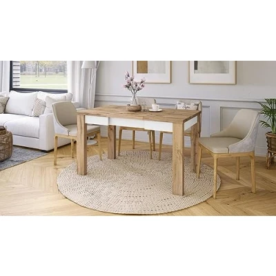 Abbildung von designimpex Esstisch Design Fonte Tisch ausziehbar 85 bis 130 cm