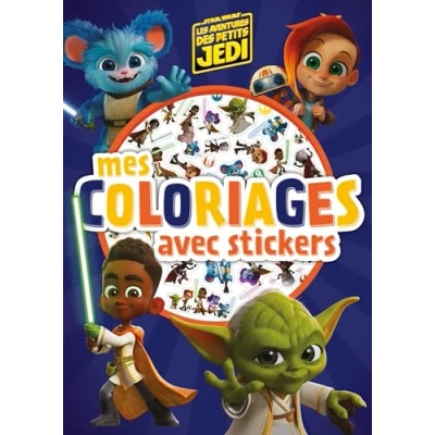Abbildung von LES AVENTURES DES PETITS JEDI Mes Coloriages avec stickers STAR WARS