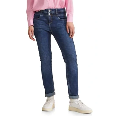Abbildung von Street One Casual FIT Indigo Jeans Slim Fit, Damen, Größe: 29x30, Blau