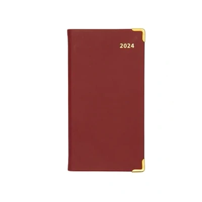 Abbildung von Collins Debden Business Pockets 2024 Terminplaner Slimchart Wochenansicht Taschenkalender (Termine) Planer und Organizer Januar bis Dezember Wochenplaner Rot