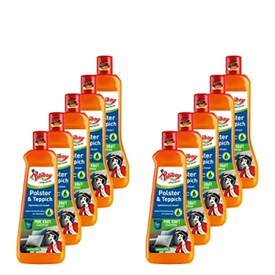 Abbildung von Poliboy Polster Teppich Reiniger sanfte Fleckentfernung für und Teppiche Bodenreinigung 10er Pack 10x500ml (5 Liter) Made in Germany