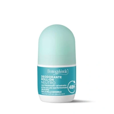 Abbildung von Bottega Verde NEUTRO Deo Roll On mit Dermosoft und hyperfermentiertem Lotusblüten Extrakt (50 ml)