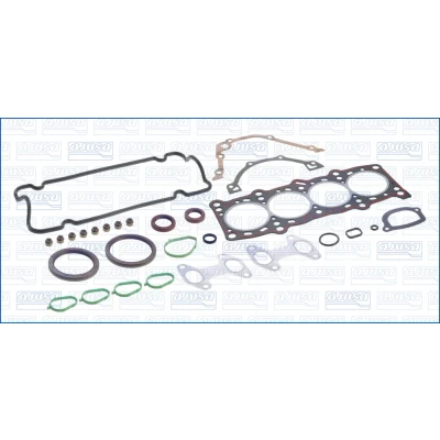 Abbildung von AJUSA 50203200 Dichtungsvollsatz, Motor mit Zylinderkopfdichtung, Ventilschaftabdichtung FIBERMAX FIAT: Seicento / 600 Schrägheck