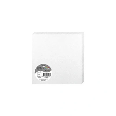Abbildung von Clairefontaine 2185C Packung mit 25 Doppelkarten Pollen (gefaltet, 16 x cm, 210 g) 1 Pack perlmutt weiß