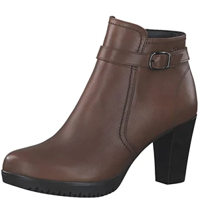 Abbildung von Tamaris High Heel Stiefelette, Damen, Größe: 40, Cognac Schuhe