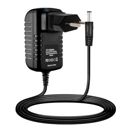 Abbildung von Guy Tech AC/DC Adapter, kompatibel mit Behringer Bass Overdrive BOD400 OD400 Ultimate Pedal Netzkabel + EU Stecker