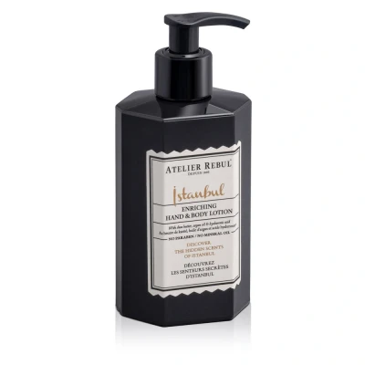Abbildung von ATELIER REBUL ISTANBUL Hand und Bodylotion 400ml Holziger &amp; Würziger Duft Natürliche Körperpflege für Damen Herren, Body Lotion ohne Sulfate, Parabene Mineralöle