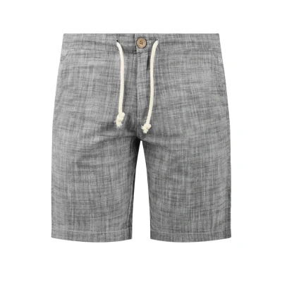 Abbildung von Blend BHBones Herren Shorts Kurze Hose Bermuda mit Leinen Optik Eingrifftaschen 100% Baumwolle Regular fit, Größe:M, Farbe:Black (70155)
