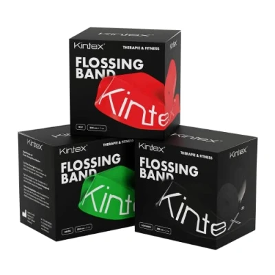 Abbildung von Kintex Flossingband Voodoo, 208 cm x 5 cm, Kompressionsband, Therapie, Beweglichkeit, Reha, Flossing, Flossband, Training, Regeneration (Grün)
