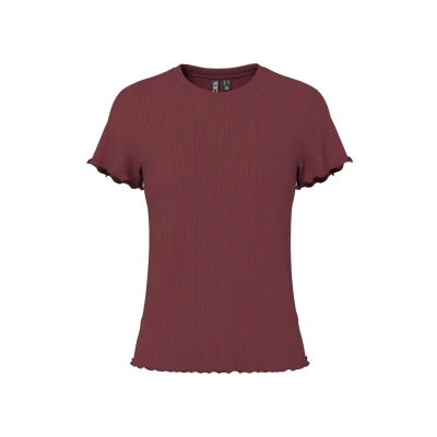 Abbildung von Pieces Nicca Oneck NOOS Tshirt basic, Damen, Größe: Large, Tawny port