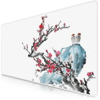 Abbildung von CSL Computer TITANWOLF XXL Speed Gaming Mauspad 900 x 400mm Mousepad Tischunterlage Large Size verbessert Präzision und Geschwindigkeit Ink Sakura 3
