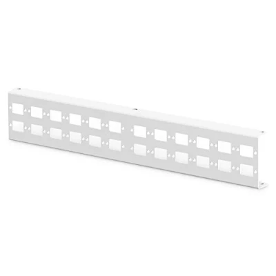 Abbildung von DIGITUS Adapterplatte für LWL Unibox DN 96800M 2 24x SC SX, LC DX oder E2000 SX Glasfaser Patch Panel Grau