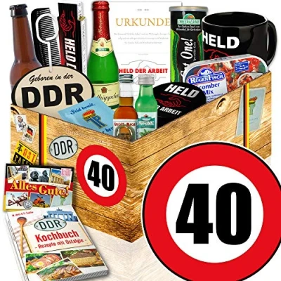 Abbildung von Männer Box/Männer Paket DDR/Geburtstag 40 / Geschenk Korb für Ihn