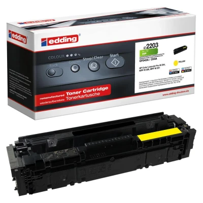 Abbildung von edding Toner EDD 2203 gelb kompatibel zu HP 203A (CF542A)