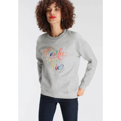 Abbildung von AJC Sweater, mit Statement Stickerei