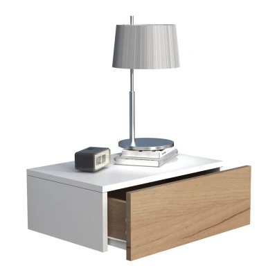 Abbildung von VCM Nachttisch Holz Wandschublade Wand Hänge Usal M45
