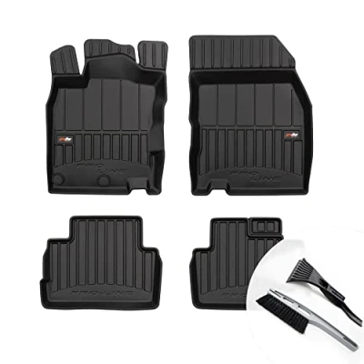 Abbildung von moto MOLTICO 3D Gummimatten Auto Fußmatten Gummi Automatten 4 teilig Set passend für Nissan Qashqai II ab 2013