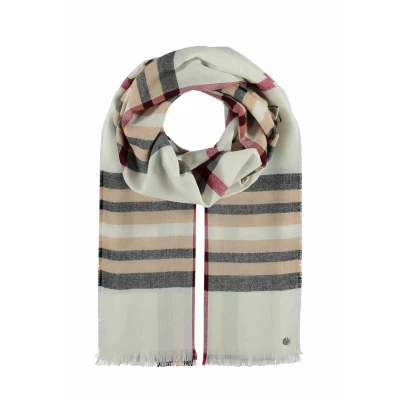 Abbildung von Fraas Plaid Stola MADE IN Germany Schal, Damen, Größe: One Size, Off white