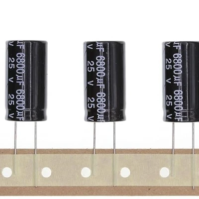 Abbildung von 10 Stück 25V 6800UF Steckbarer Aluminium Elektrolytkondensator 16x30 16 * 30mm