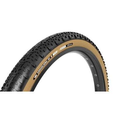 Abbildung von Panaracer Gravelking X1 R line Reifen, Schwarz/Bernstein, 700X45C