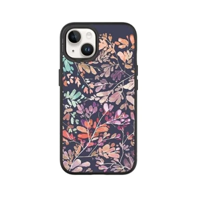 Abbildung von RHINOSHIELD Case kompatibel mit [iPhone 13/14] SolidSuit Stoßdämpfende &amp; schlanke Schutzhülle Premium Finish 3.5 Meter Fallschutz Schwarz [Vibrant Garden of RhinoShield]